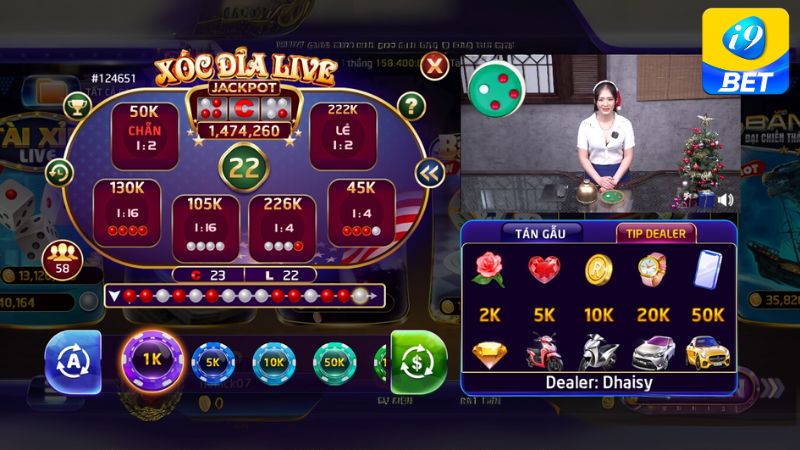Xóc Đĩa livestream i9bet – Cảm giác sòng bài thật ngay tại nhà