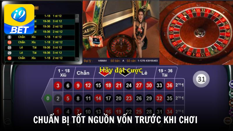 Chuẩn bị tốt nguồn vốn trước khi chơi Roulette