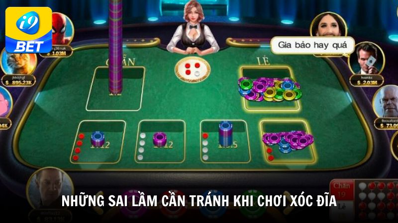 Những sai lầm cần tránh khi chơi xóc đĩa