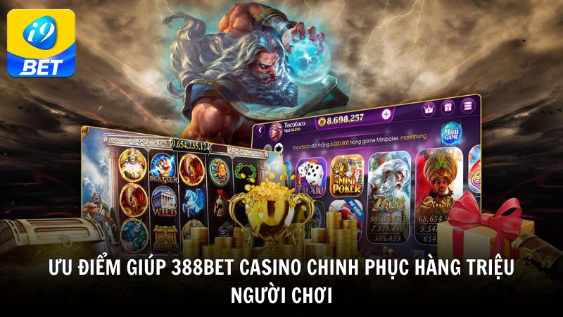 Ưu điểm giúp 388BET casino chinh phục hàng triệu người chơi